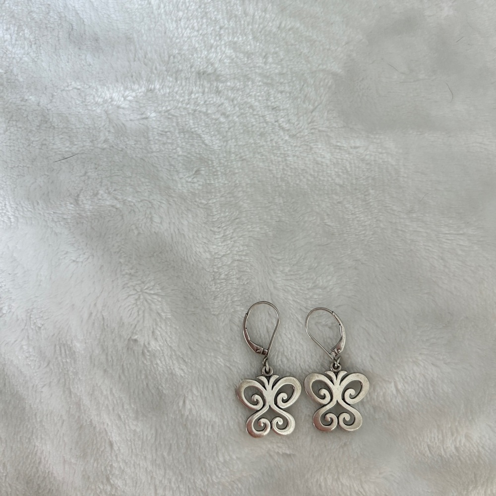 James Avery Silver Scroll Earrings
